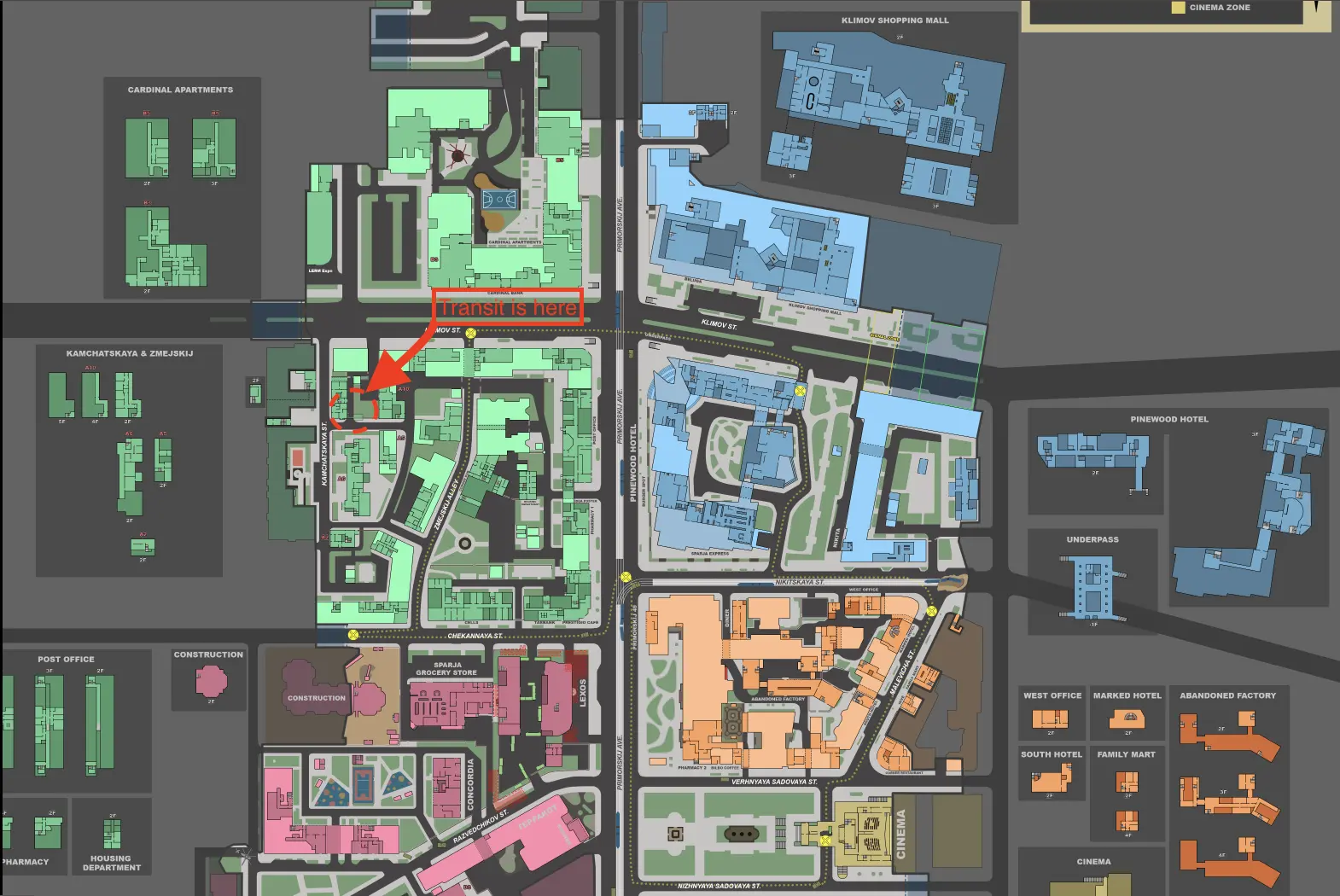 Tour Гайд (EN/TR/RU) | Escape from Tarkov | Tarkov Stash visual guide 6