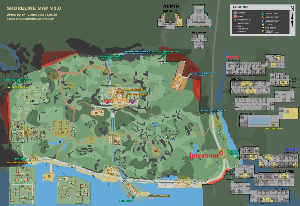 Tour Гайд (EN/TR/RU) | Escape from Tarkov | Tarkov Stash visual guide 3